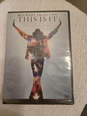 This Is It Michael Jackson DVD - Black with Red Title